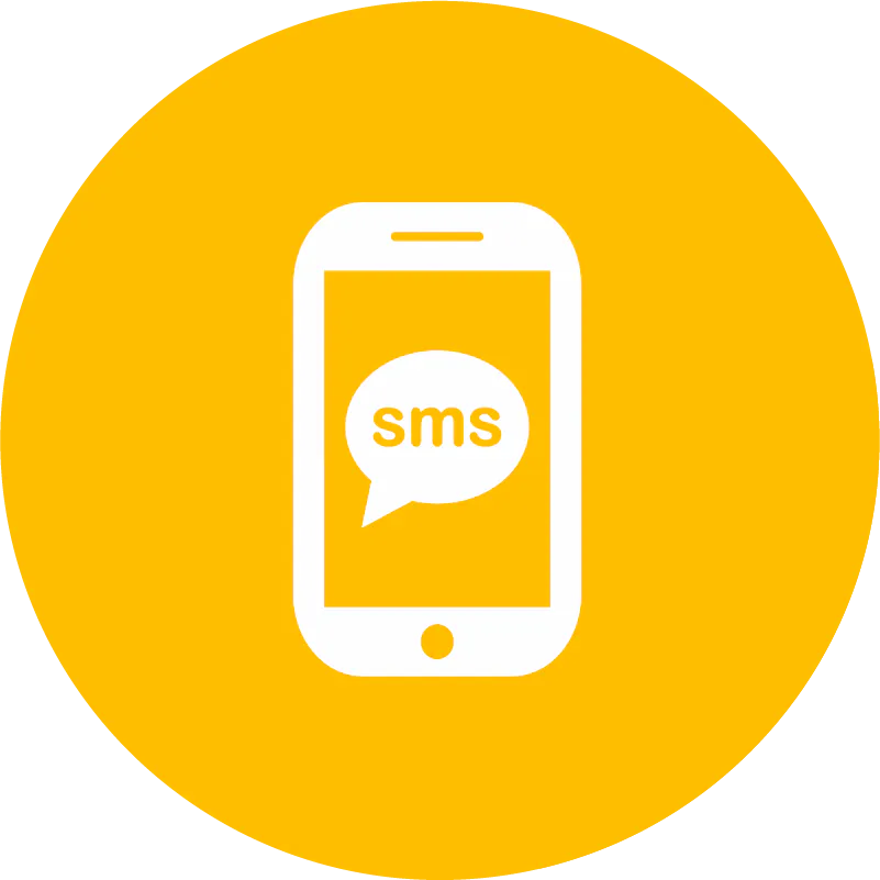 Bouton de partage SMS