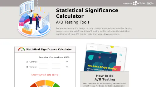 Calculadora de Significado Estatístico Act-On Software