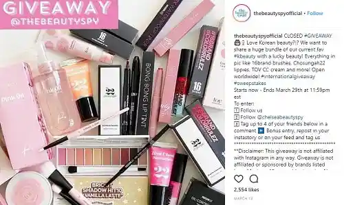 The Beauty Spy Instagram Giveaway
