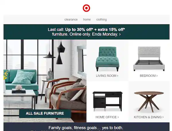great newsletter examples-Target