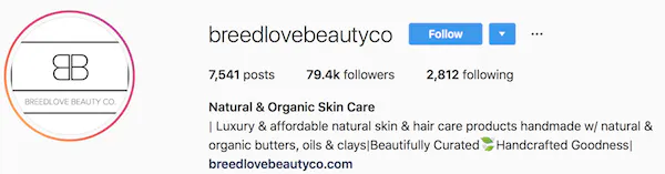 Instagram bio exemples breedlovebeautyco