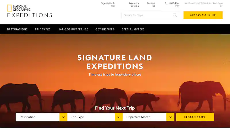 Nat Geo Expeditions call-to-action