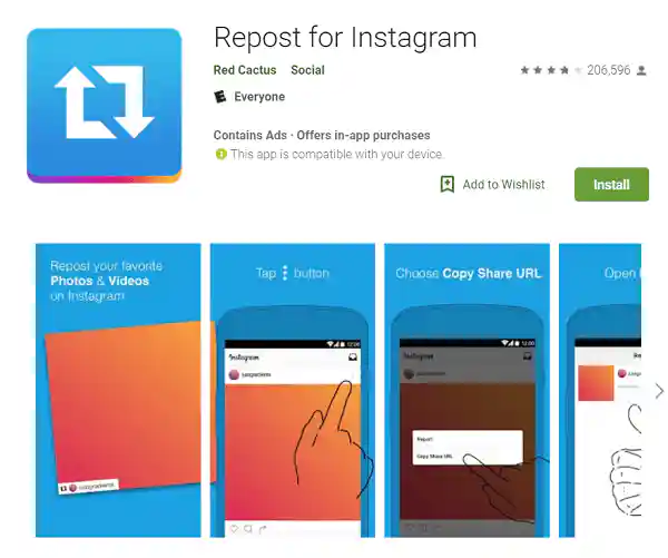 How to regram with Repost for Instagram