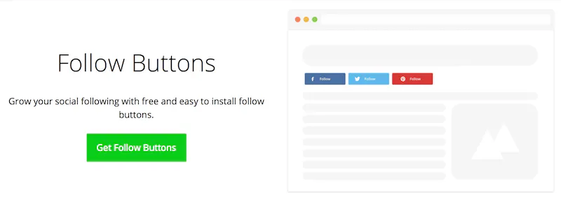 social media optimization with follow buttons