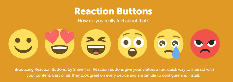 Reaction buttons