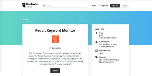 Keyword Monitor bearbeiten