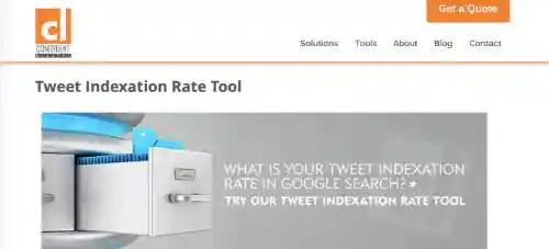 Congruent Digital - Tweet Indexation Rate Tool