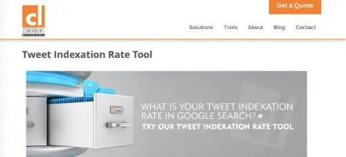Kongruent Digital - Tweet Indexierungsrate Tool