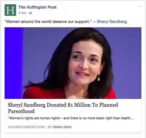 Huffpost Sheryl Sandberg