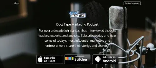 Best Social Media Podcasts: Duct Tape Marketing