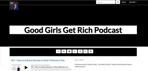Die besten Social Media Podcasts: Gute Mädchen werden reich.