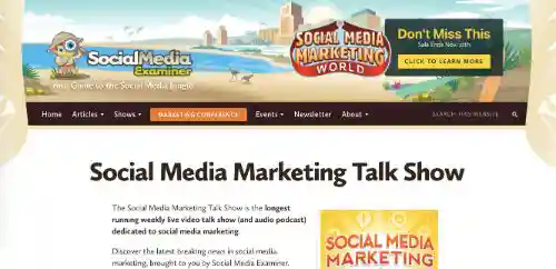 Best Social Media Podcasts: Social Media Marketing Talk Show