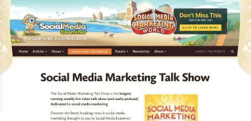 Mejores Podcasts de Medios Sociales: Social Media Marketing Talk Show