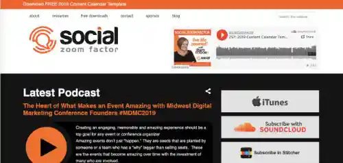 Best Social Media Podcasts: Social Zoom Factor