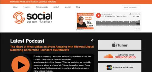 Best Social Media Podcasts: Social Zoom Factor