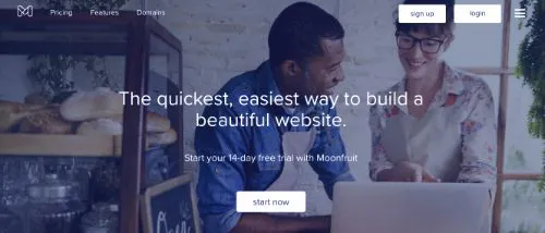 Melhores Plataformas de Blogging: Moonfruit