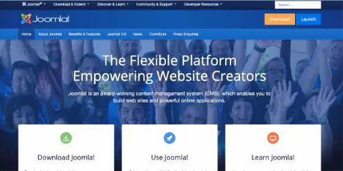 Melhores Plataformas de Blogging: Joomla