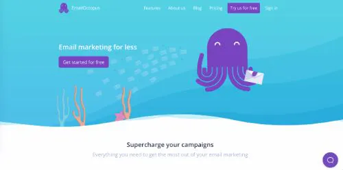 最佳電子郵件行銷服務與軟體:電子郵件Octopus