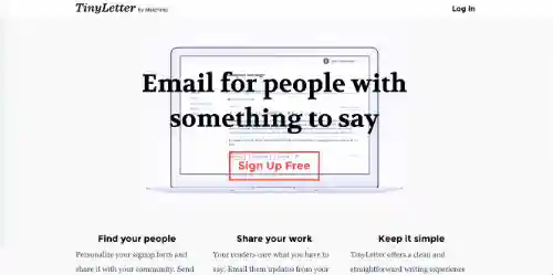 I migliori servizi e software di email marketing: TinyLetter