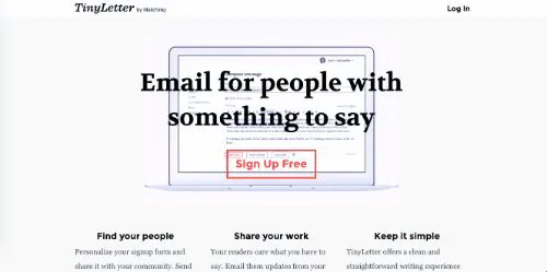I migliori servizi e software di email marketing: TinyLetter