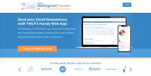 Beste E-Mail-Marketing Dienstleistungen & Software: YourMailingListProvider