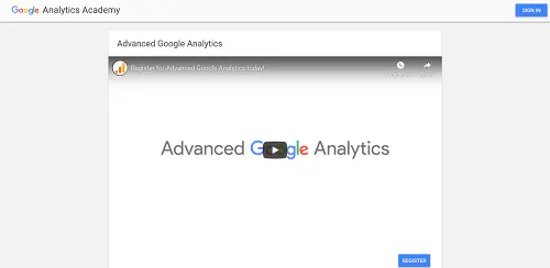 谷歌分析認證:高級谷歌分析