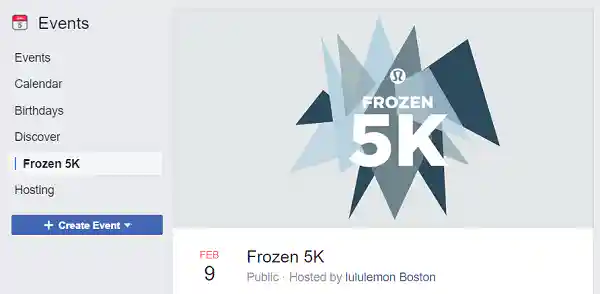 Designing Your Facebook Event Cover Photo: Frozen 5K