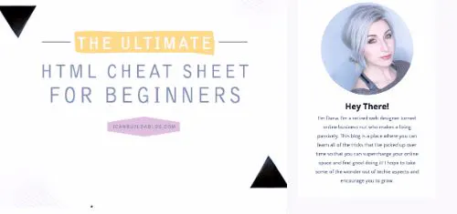 Posso costruire un blog - L'ultimo cheat sheet HTML 