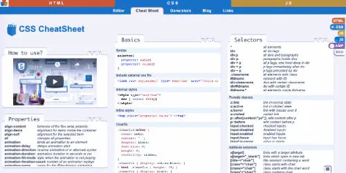 HTML Cheatsheet - CSS Cheat Sheet