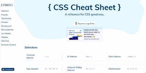 Adam Marsden - CSS Cheat Sheet