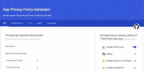 Free Privacy Policy Generators: App Privacy Policy Generator