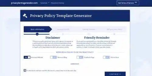 Free Privacy Policy Generators: Privacy Terms Generator