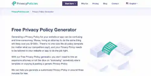 Generatori di Informativa sulla privacy a pagamento: PrivacyPolitiche sulla privacy