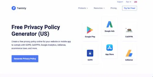 Paid Privacy Policy Generators: Termly