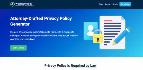 Generadores de política de privacidad de pago: Políticas del sitio web