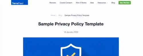 Privacy Policy Templates: TermsFeed