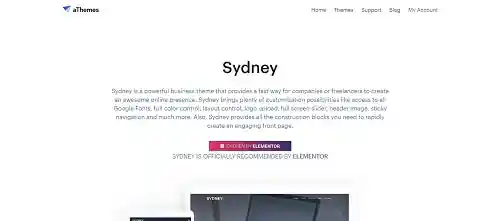 El mejor tema de WordPress gratis: Sydney