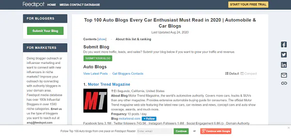 Cómo iniciar un Auto Blog: 6 Pasos para un Blog de Automóviles que hace dinero