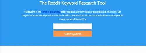 As melhores ferramentas de SEO grátis: Reddit Pesquisa de Palavras-Chave