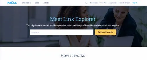 Best Free SEO Tools:Moz Link Explorer