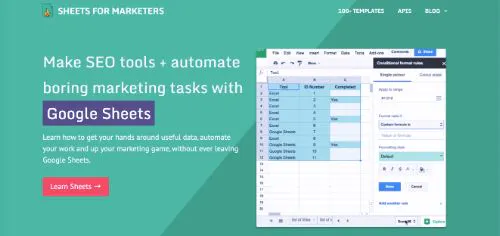 Best Free SEO Tools: Sheets For Marketers