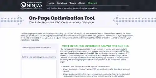 Best Free SEO Tools: On-page Optimization Tool