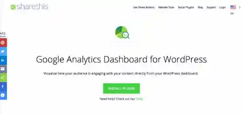 I migliori strumenti SEO gratuiti: Google Analytics Dashboard di ShareThis