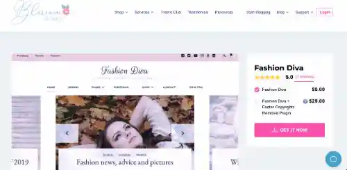 Best WordPress eCommerce Themes: Fashion Diva