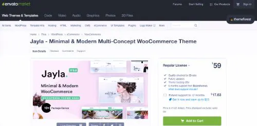 Best WordPress eCommerce Themes: Jayla