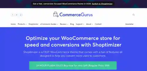 Best WordPress eCommerce Themes: Shoptimizer