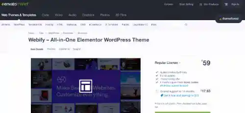 Best WordPress eCommerce Themes: Webify
