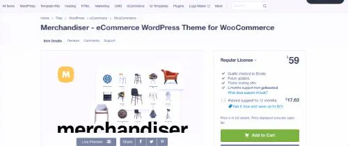 I migliori temi del commercio elettronico WordPress: Merchandiser