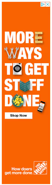 The Home Depot banner ad