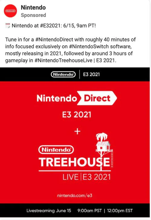 Nintendo Direct 2021: Viewership statistics of the event